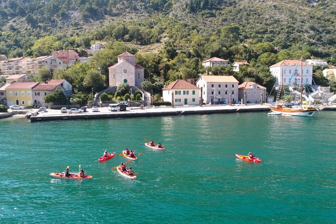 3 Hours Kayaking in Kotor Bay in Montenegro - The Coast Paddle Toward Glavati Beach