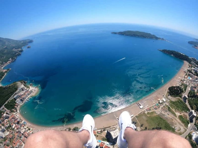 Becici Beach: Tandem Paragliding Flight in Budva Riviera - Gear, Helmet, and Spare Parachute: Safety Without the Drama