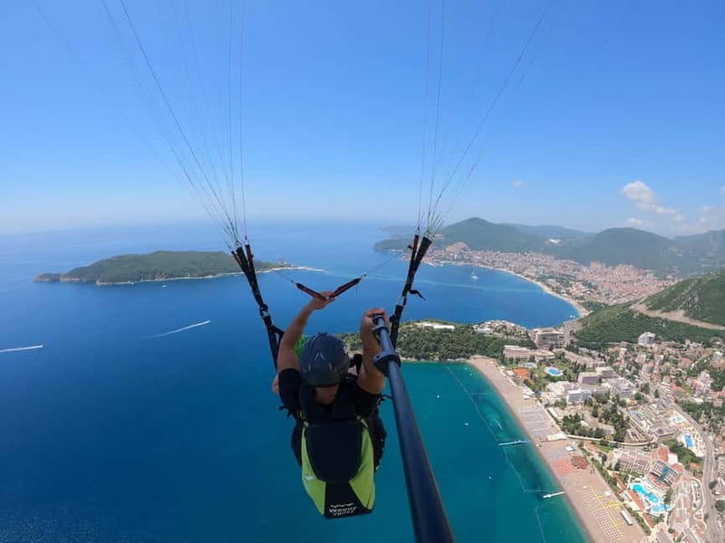 Becici Beach: Tandem Paragliding Flight in Budva Riviera - Where You’ll Look: Becici Beach and the Budva Riviera View