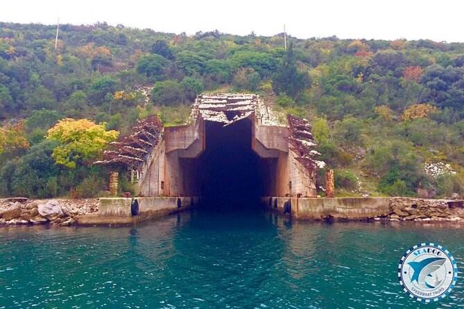 Blue cave, Mamula island, Submarine tunnels and Our lady of the Rocks (3h) - Submarine Tunnels and Old Hideouts: War-Era Curiosity on the Route
