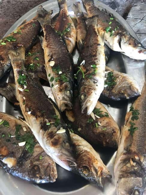 Budva: Hidden paradise tour with snorkeling and lunch - Lunch on the sand: fresh fish, wine, coffee, and a rakija shot