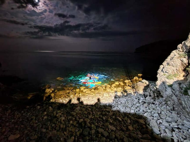 Budva: Night Lights Kayaking Tour - Quick Itinerary Breakdown, Step by Step