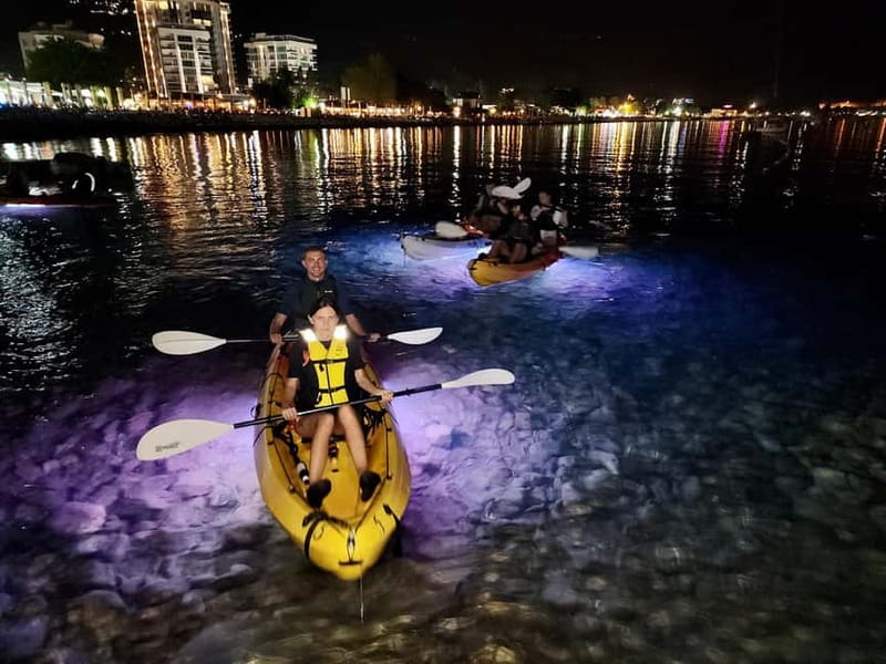 Budva: Night Lights Kayaking Tour - LED Kayaking Under the Stars: The 2-Hour Flow