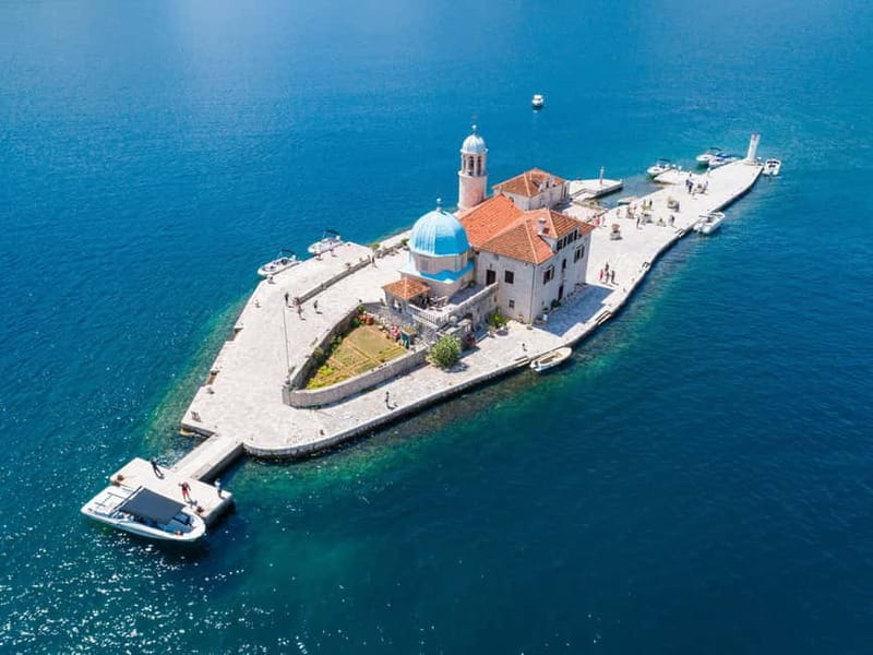 From Budva: Boka Bay Guided Full-Day Tour and Cruise - Porto Montenegro panorama from Tivat: mega-yacht harbor views