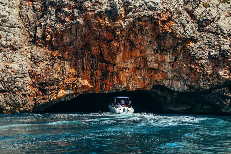 From Herceg Novi: Blue Cave Private Boat Tour - Mamula Island Fortress Photo Stop, Bay of Kotor Views
