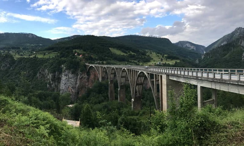 From Herceg Novi: Private tour to Durmitor National Park - Crossing the Tara Bridge for canyon views that hit hard