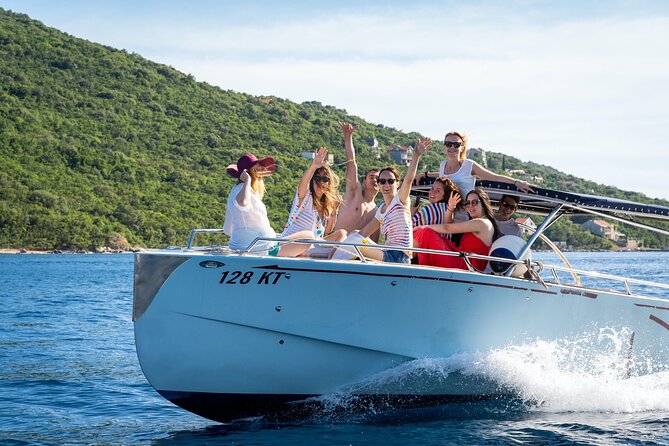 Kotor: Blue Cave Swim Stop, Lady of the Rocks & Submarine Base - Perast Pass-By and Mamula Island: Two Different Kinds of Maritime Drama
