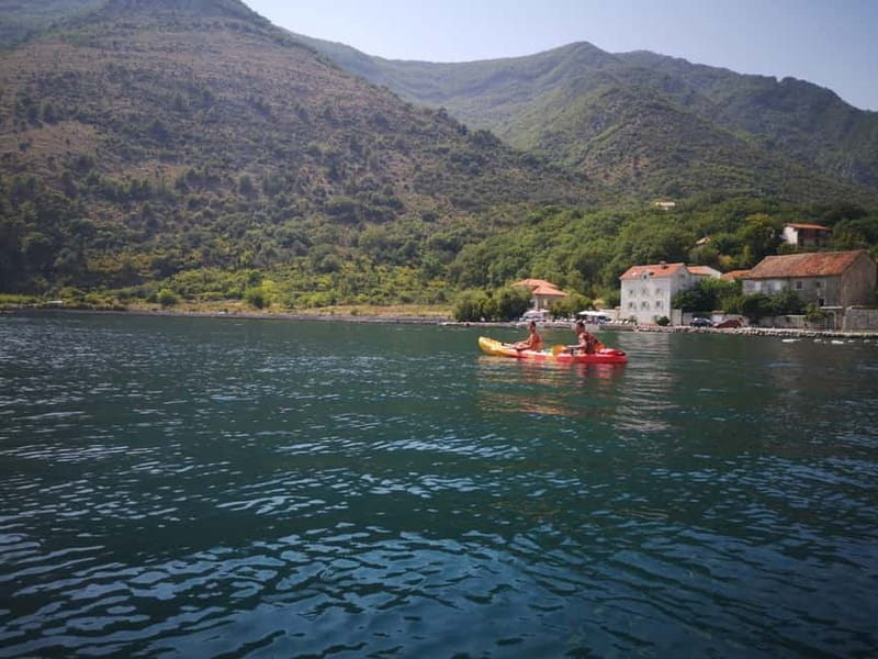 Kotor: Guided Kotor Bay Kayaking Tour - The swim break at Prčanj: a real reset