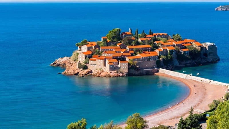 Kotor: Lake Skadar and Biograd Day Trip & Boat Ride - Sveti Stefan and the coast viewpoints: your first big payoff for photos