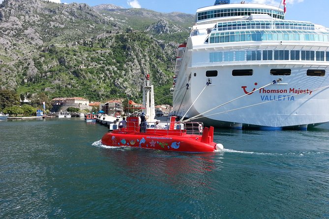 Kotor Red Semi-Submarine Tour: Underwater Cabin Family Adventure - Top Deck Viewing: Bay of Kotor Views, Villages, and Cliff Drama