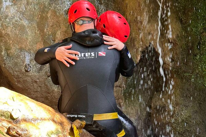 Krapina Canyoning Adventure - Budva - Entering the Drenostica River Canyon: Slides, Jumps, and Narrow Passages