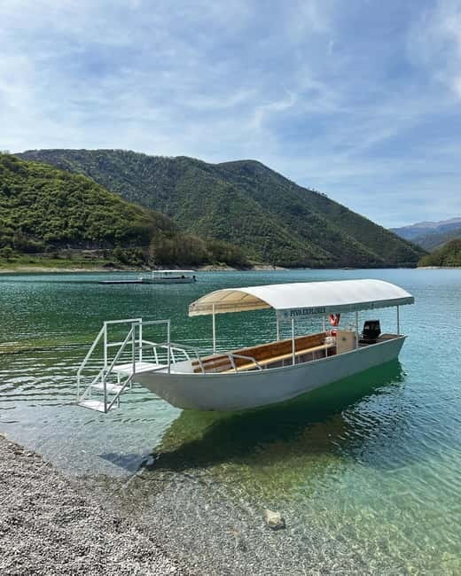 Piva Lake: Oteša Cave Cruise with Optional BBQ - Sailing Piva Lake from Marina Plužine