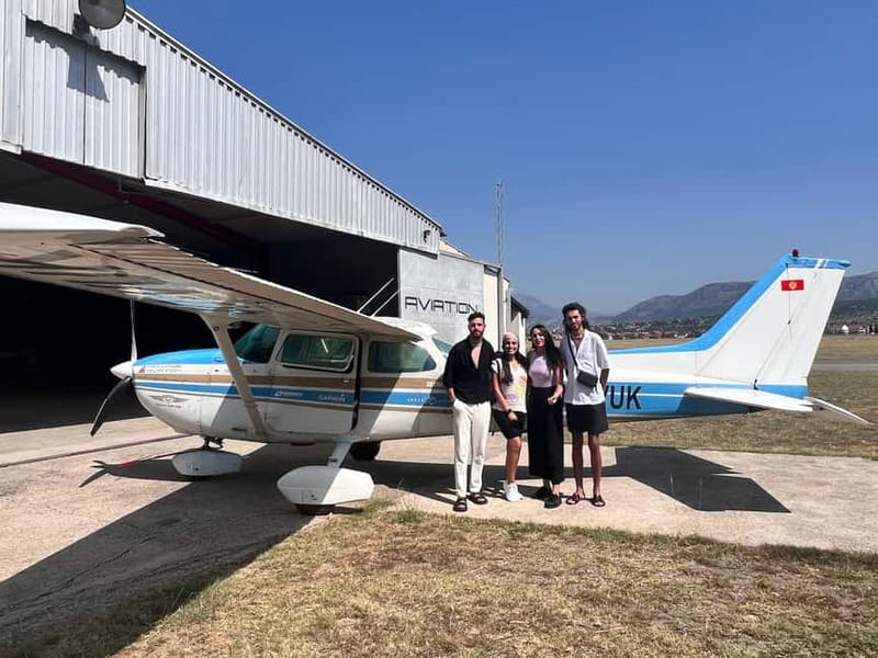Podgorica: Montenegro Scenic Panoramic Flight - If you choose the longer coastal route: Budva Riviera and Luštica Bay
