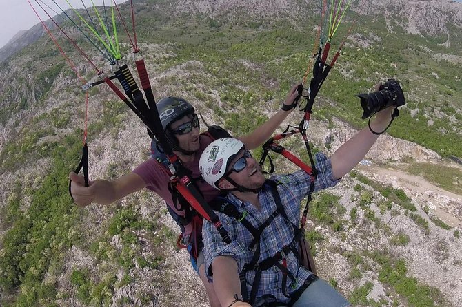 Tandem paragliding in Budva /All-inclusive - Stop 2: Becici Beach, seeing the coast before takeoff