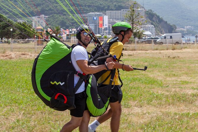Tandem paragliding tour in Budva Montenegro - What to wear and bring: sneakers, body limits, and comfort