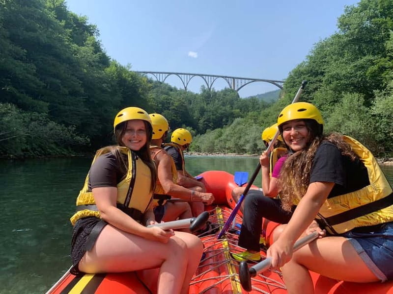 TARA BRIDGE: Tara River Rafting Trip with Jeep Transfer - Tara River Rafting, With Durmitor National Park as the Backdrop