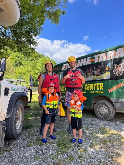 TARA BRIDGE: Tara River Rafting Trip with Jeep Transfer - The 1.5-Hour Run: What the Tara Feels Like on Summer Water