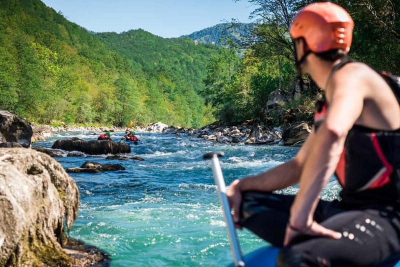 Tara Canyon: One Day Tara Kayaking Trip - Swimming stops and the rock jump option