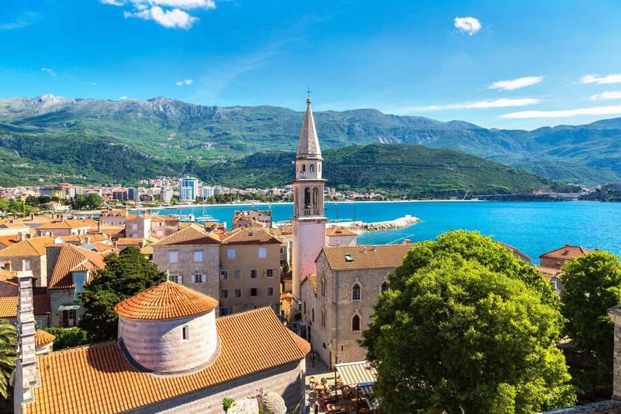 Tirana/Durres/Shkoder: Montenegro Day Tour Budva & S. Stefan - St. Sava Church: Panoramas First, Then the Real Montenegro