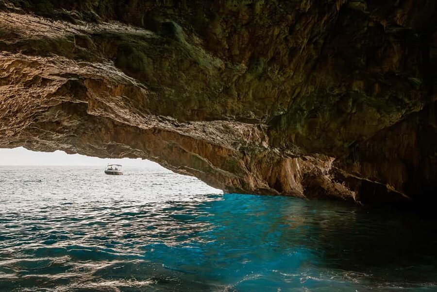 Tivat: Blue Cave and Old Submarine Tunnel Speedboat Tour - Meeting in Donja Lastva, by St. Roko church, then straight onto the boat