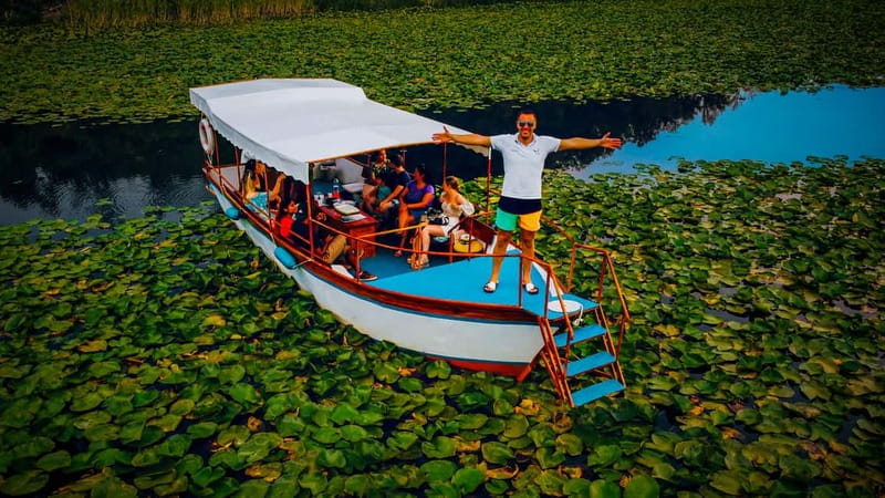Virpazar: Skadar Lake PRIVATE Boat Tour to KOM MONASTERY - From Virpazar to the Falcon boat: where your tour starts